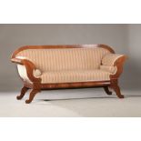 Biedermeiersofa, norddeutsch, um 1830/40, Mahagoni