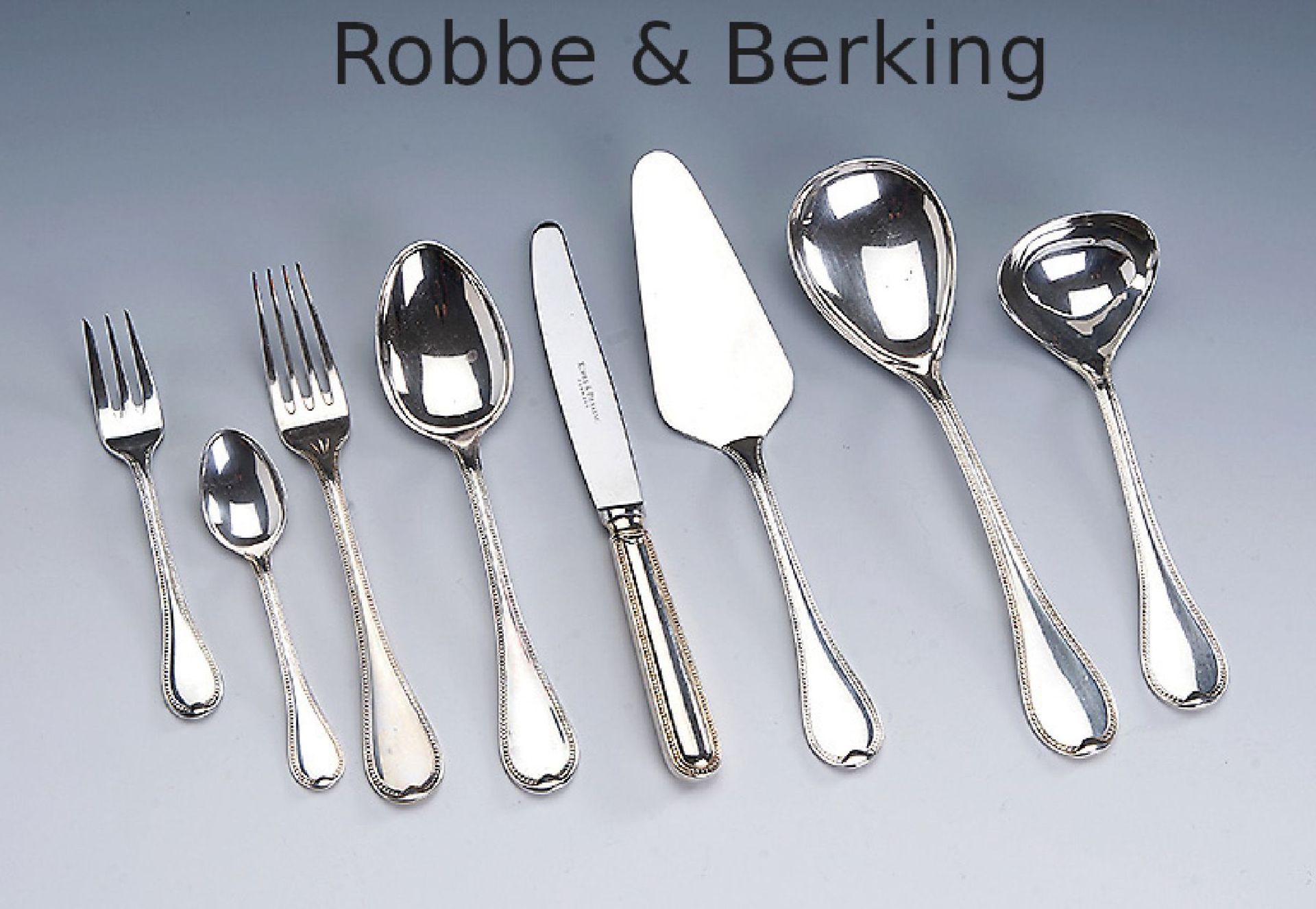 76-teil. Besteck für 12 Personen ROBBE & Berking, 925er