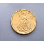 Goldmünze 20 Dollar 1924, USA, Seeadler, In gold we