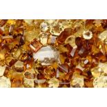 Lot lose facett. Citrine, zus. 79.01 ct, in versch.