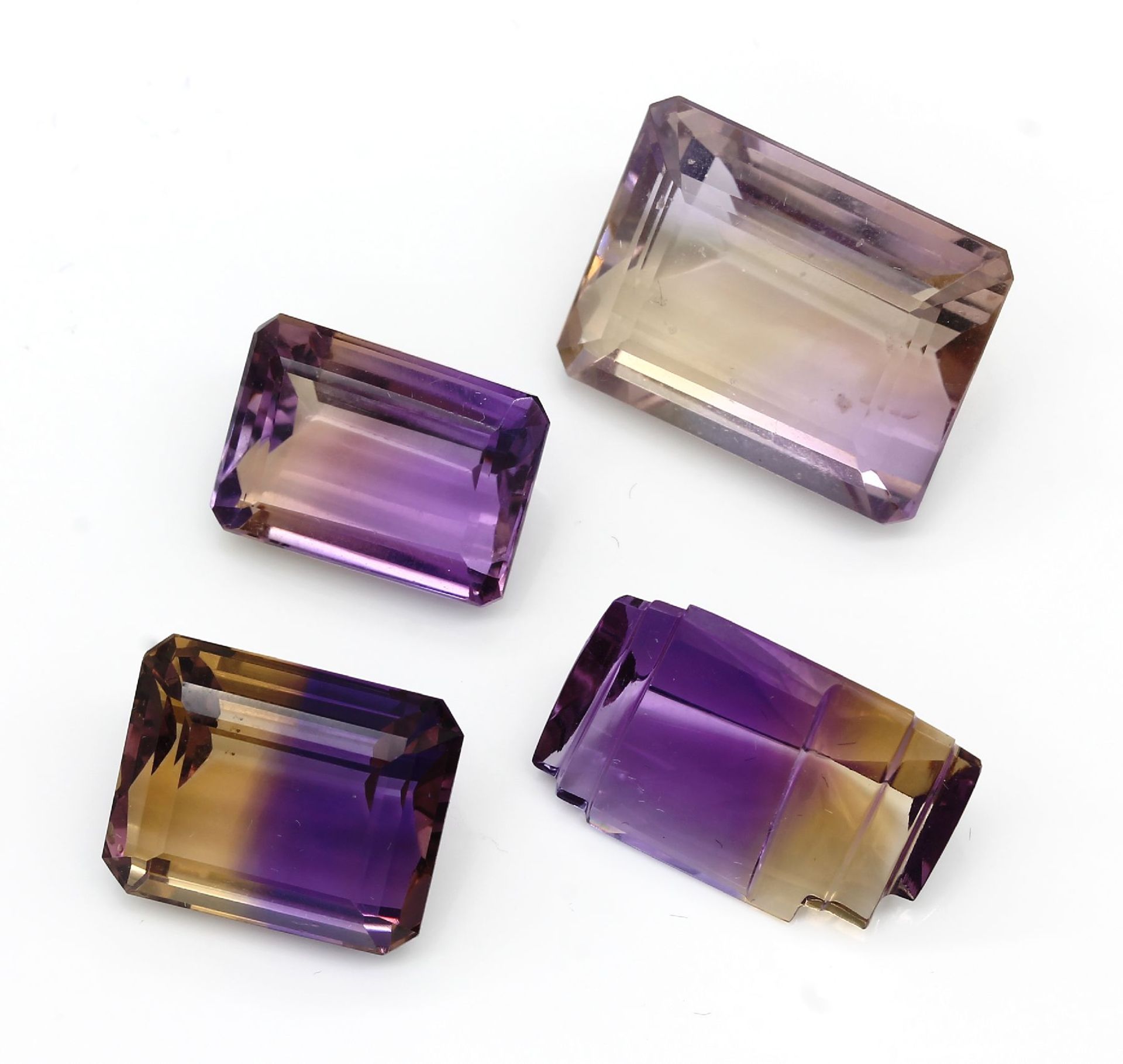 Lot lose Ametrine, zus. ca. 71.90 ct,   facett. in versch.