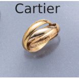 18 kt Gold CARTIER Ring, Trinity, GG/WG/RG 750/000,
