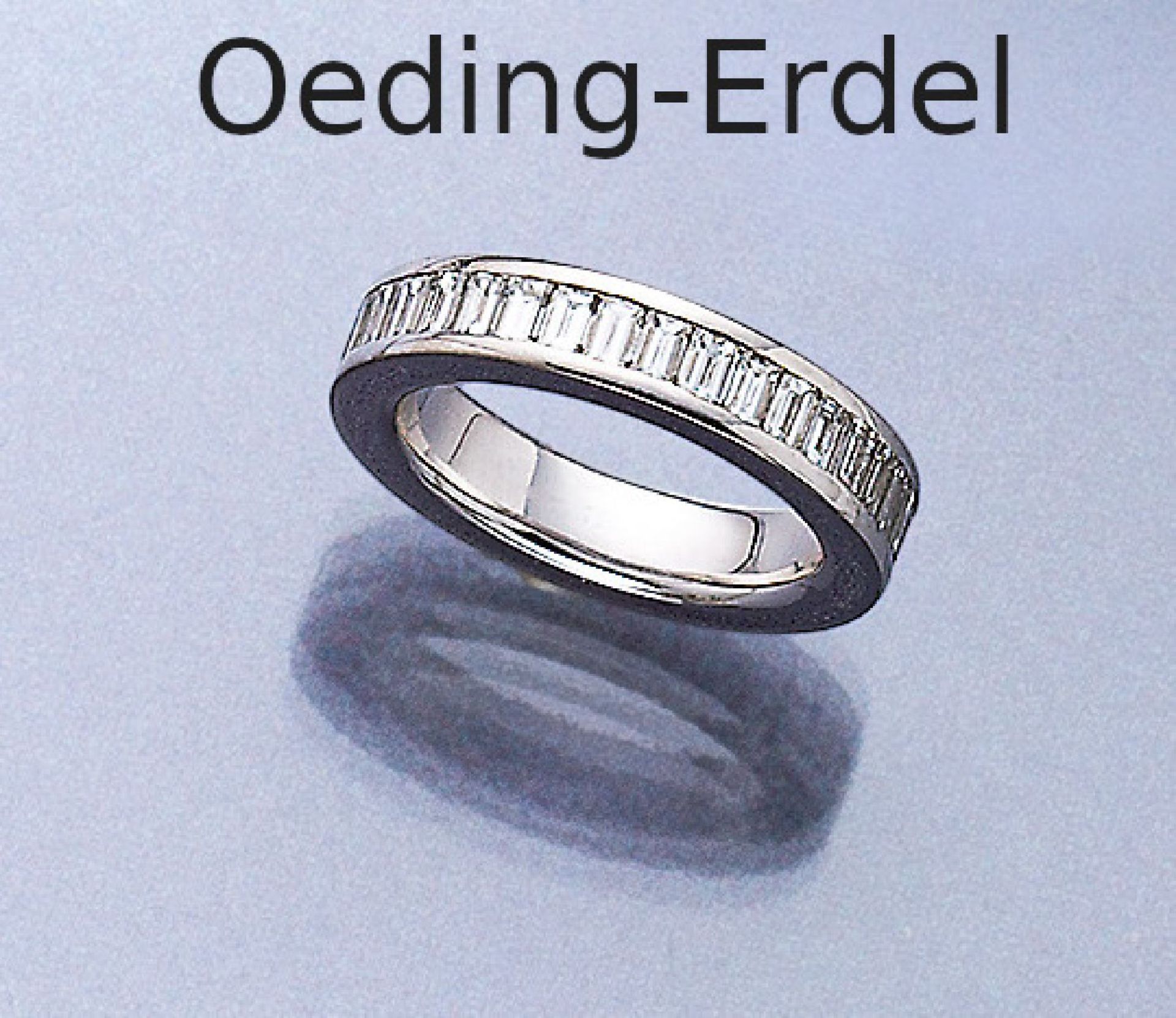18 kt Gold Memory-Ring mit Diamanten,   OEDING-ERDEL, WG