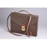 LOUIS VUITTON Aktentasche, Monogram Canvas, Tragehenkel,