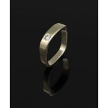 18 kt Gold Ring mit Brillant, WG 750/000, Brillant ca.