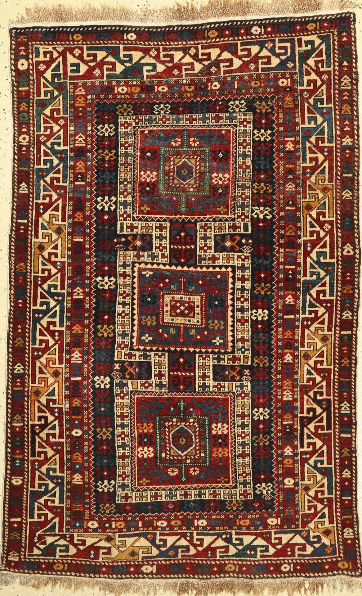 Schirwan,   Kaukasus, um 1900, Wolle auf Wolle, ca. 175 x