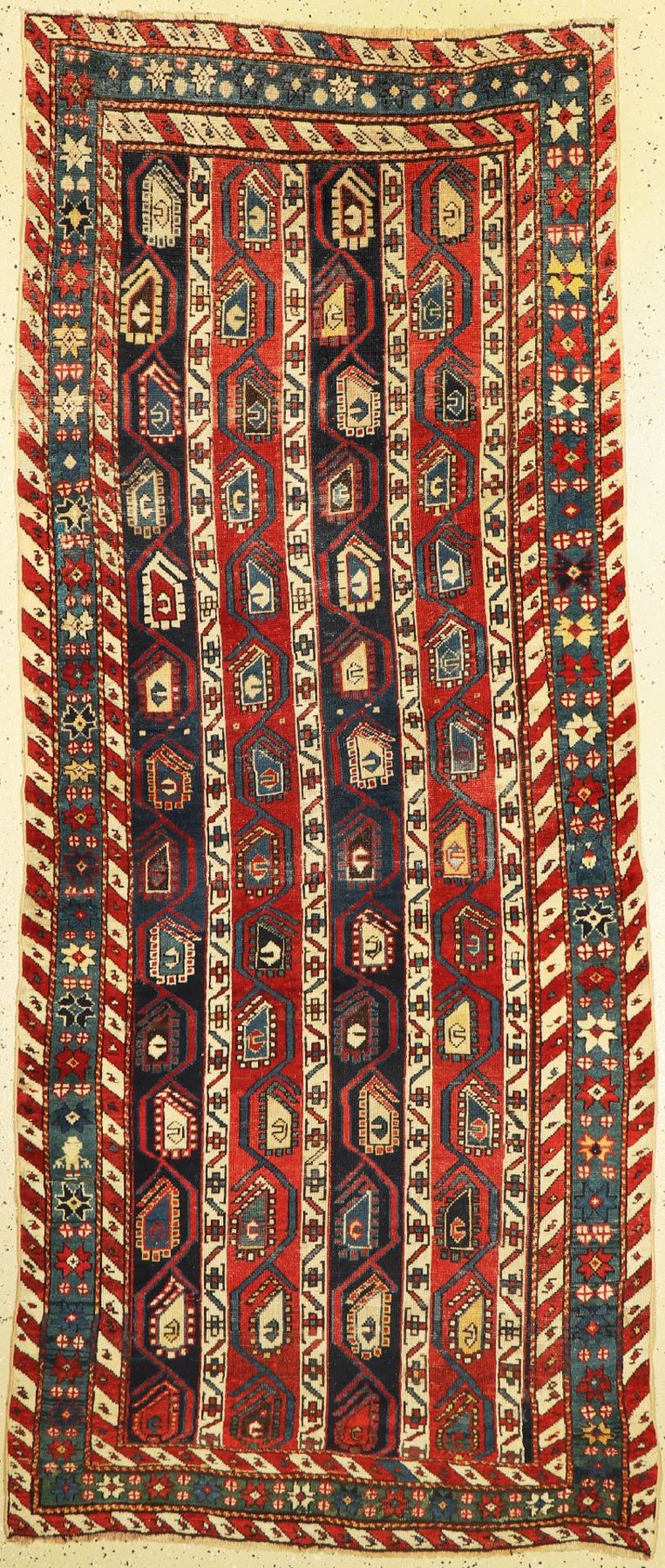 Karabagh antik,   Kaukasus, um 1830, Wolle auf Wolle, ca.