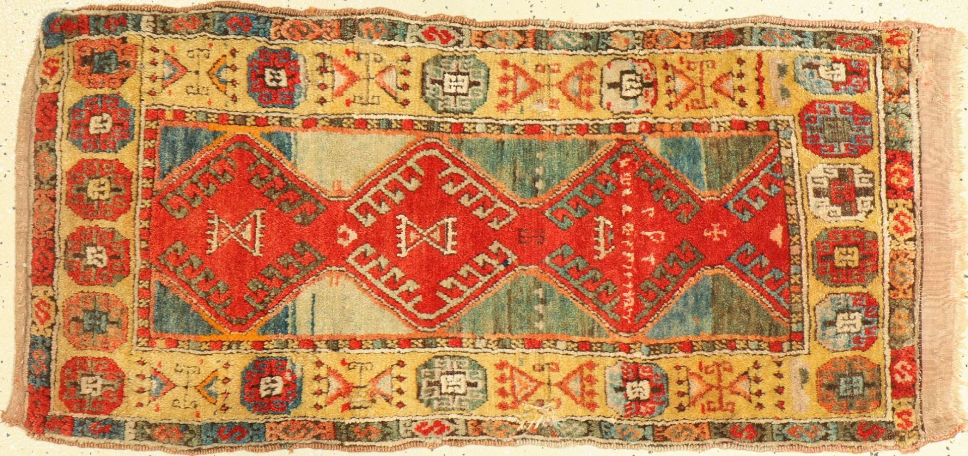 Konya Yastik antik,   Türkei, um 1900, Wolle auf Wolle,