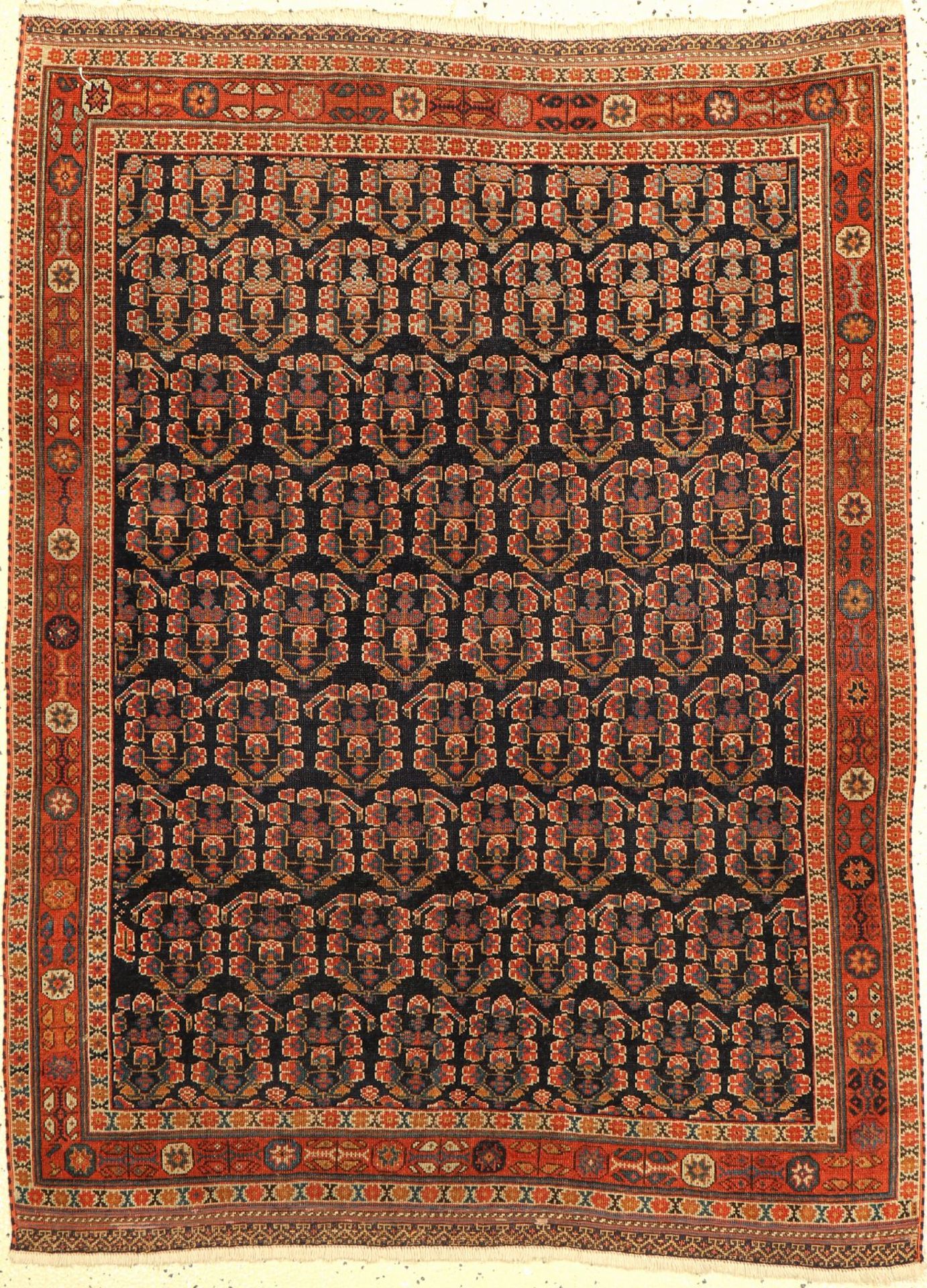 Sehr feiner antiker Khamseh,   Persien, um 1900, Wolle auf