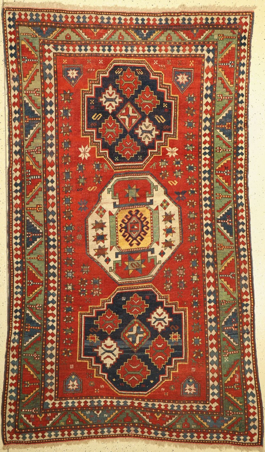 Lori-Pampak antik,   Kaukasus, um 1880, Wolleauf Wolle,