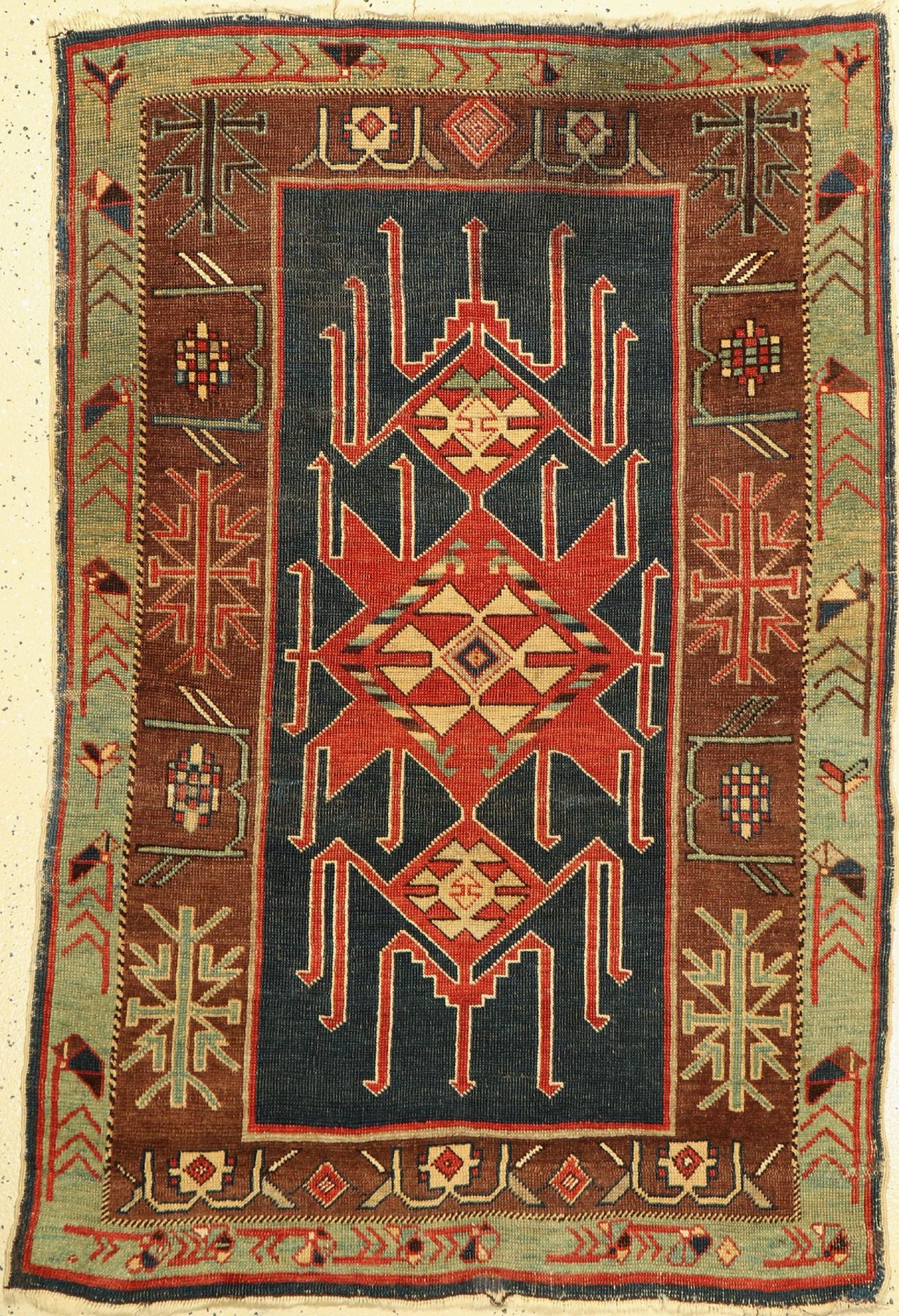 Avaren Kazak antik,   Dagestan,Kaukasus, 19. Jhd, Wolle