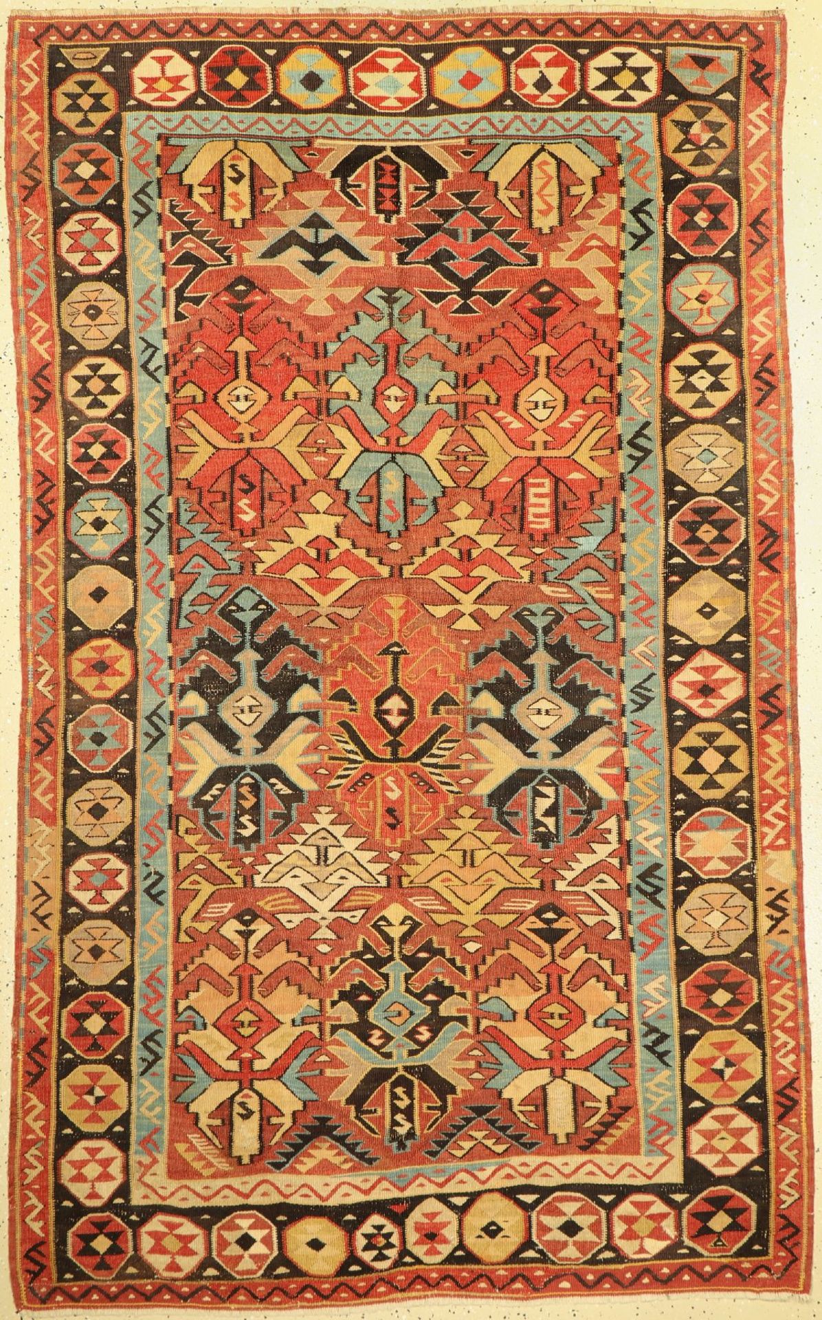 Avar Kelim,   Kaukasus, um 1910/1920, Wolle auf Wolle, ca.