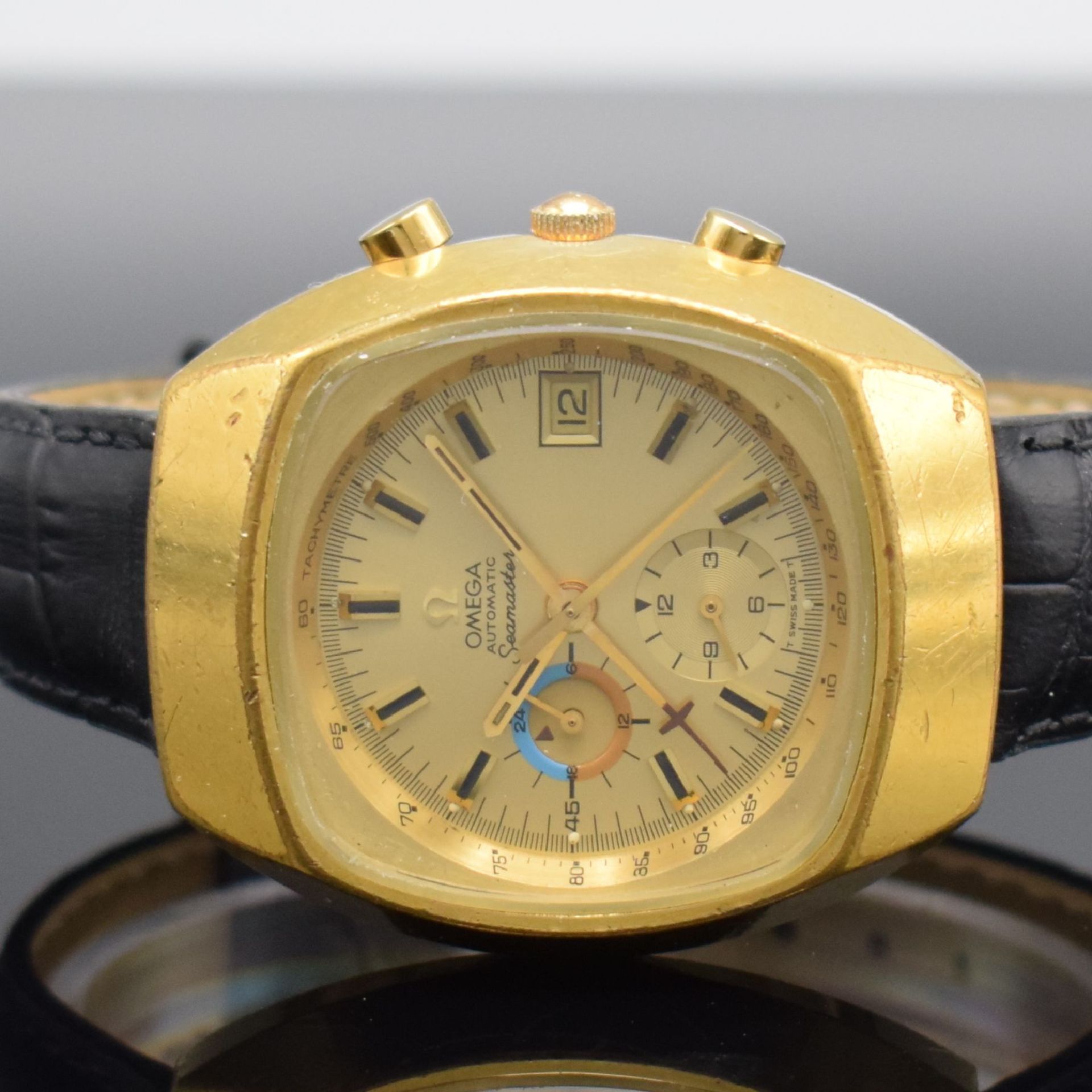 OMEGA Seamaster Herrenarmbanduhr mit Chronograph Referenz - Bild 2 aus 9