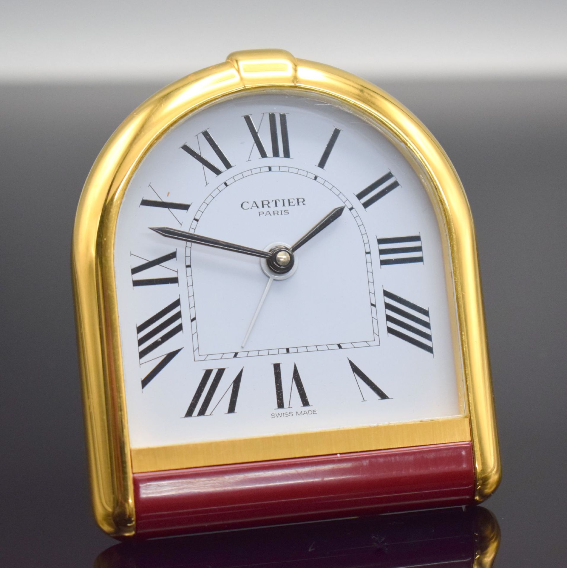 CARTIER Paris Tischwecker,  Schweiz 1980er Jahre, quarz,