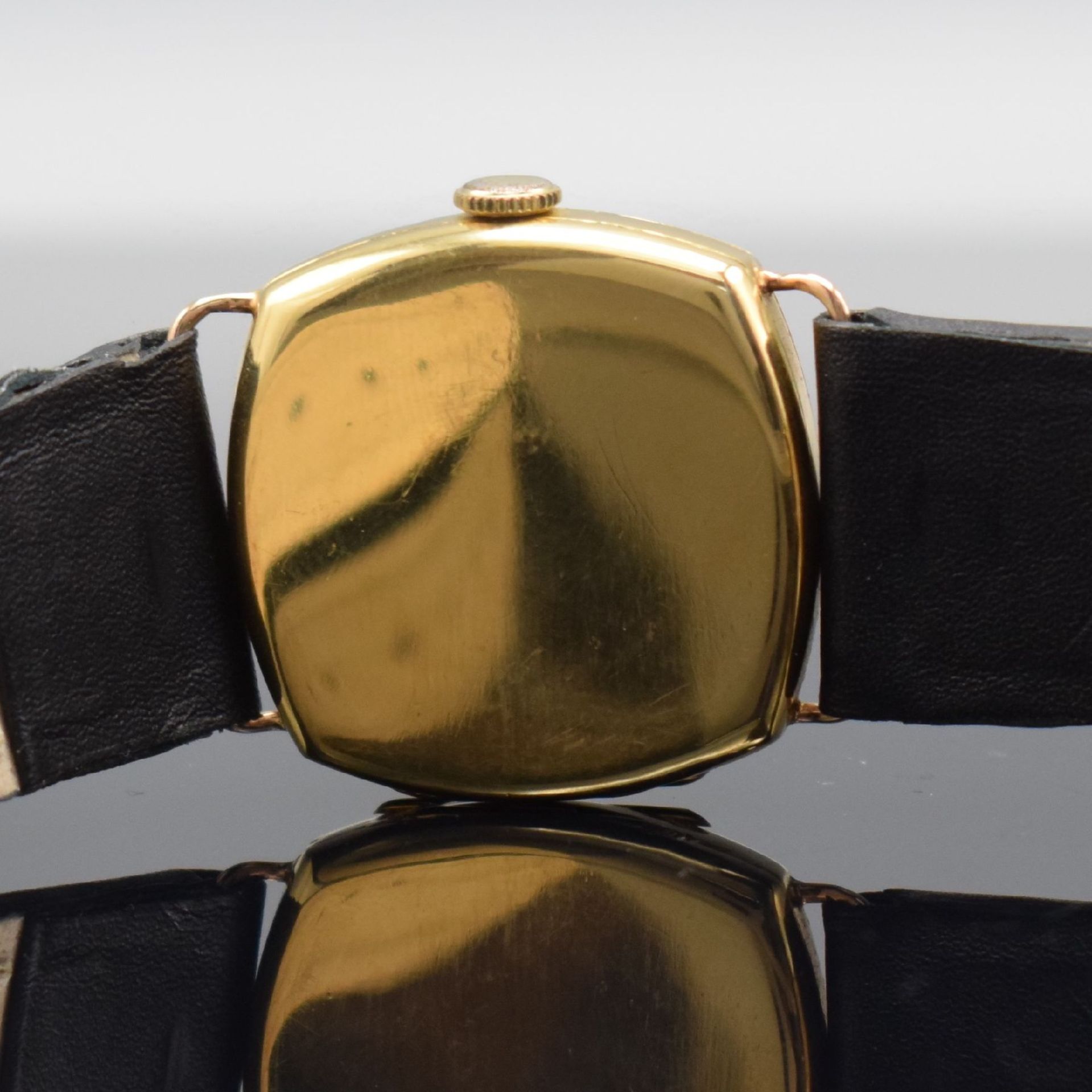 IWC frühe, seltene Armbanduhr in GG 750/000 mit Kaliber - Bild 7 aus 10
