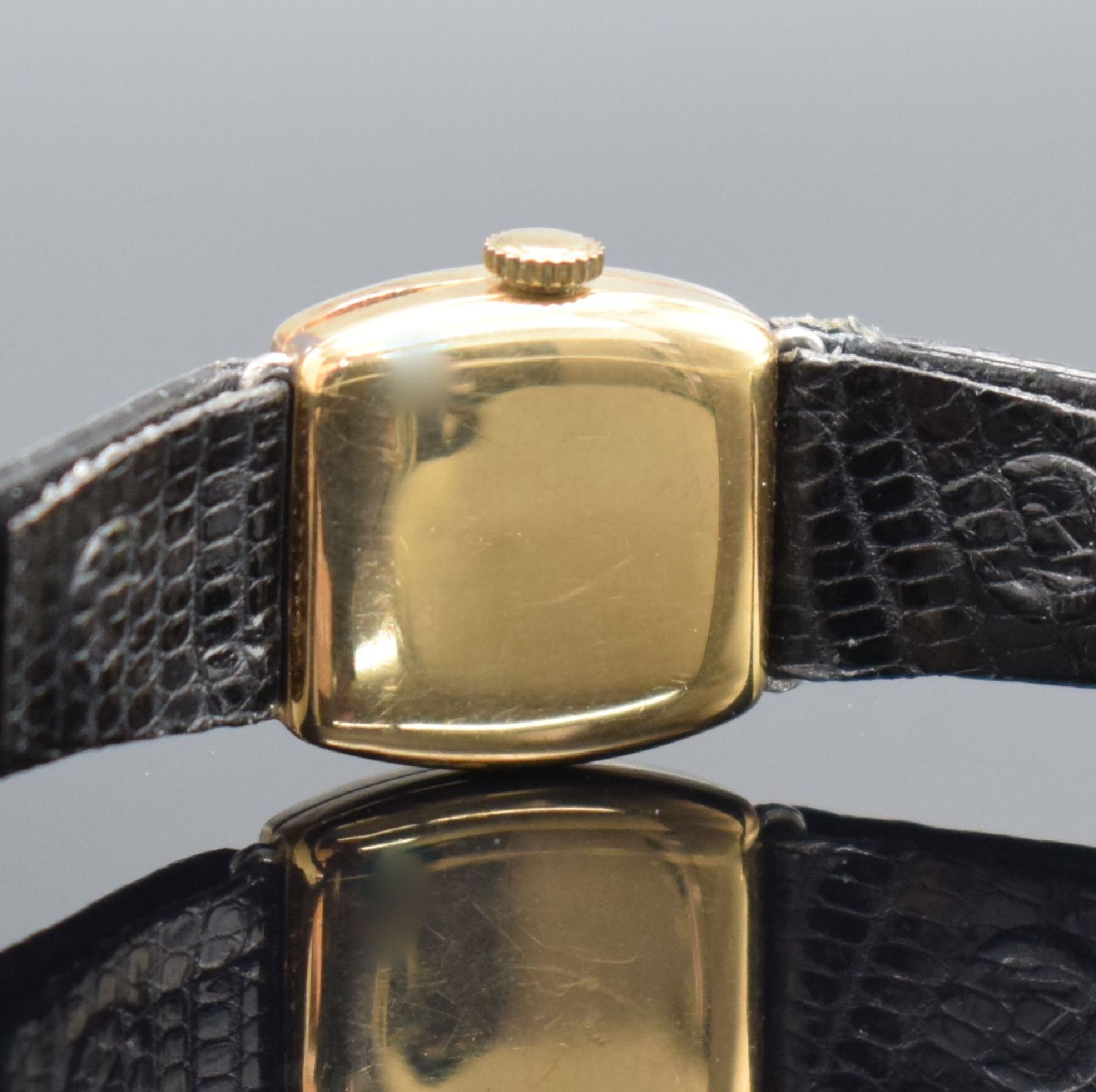 Art Deco Damenarmbanduhr in RG 750/000,  Schweiz um 1930, - Bild 6 aus 8