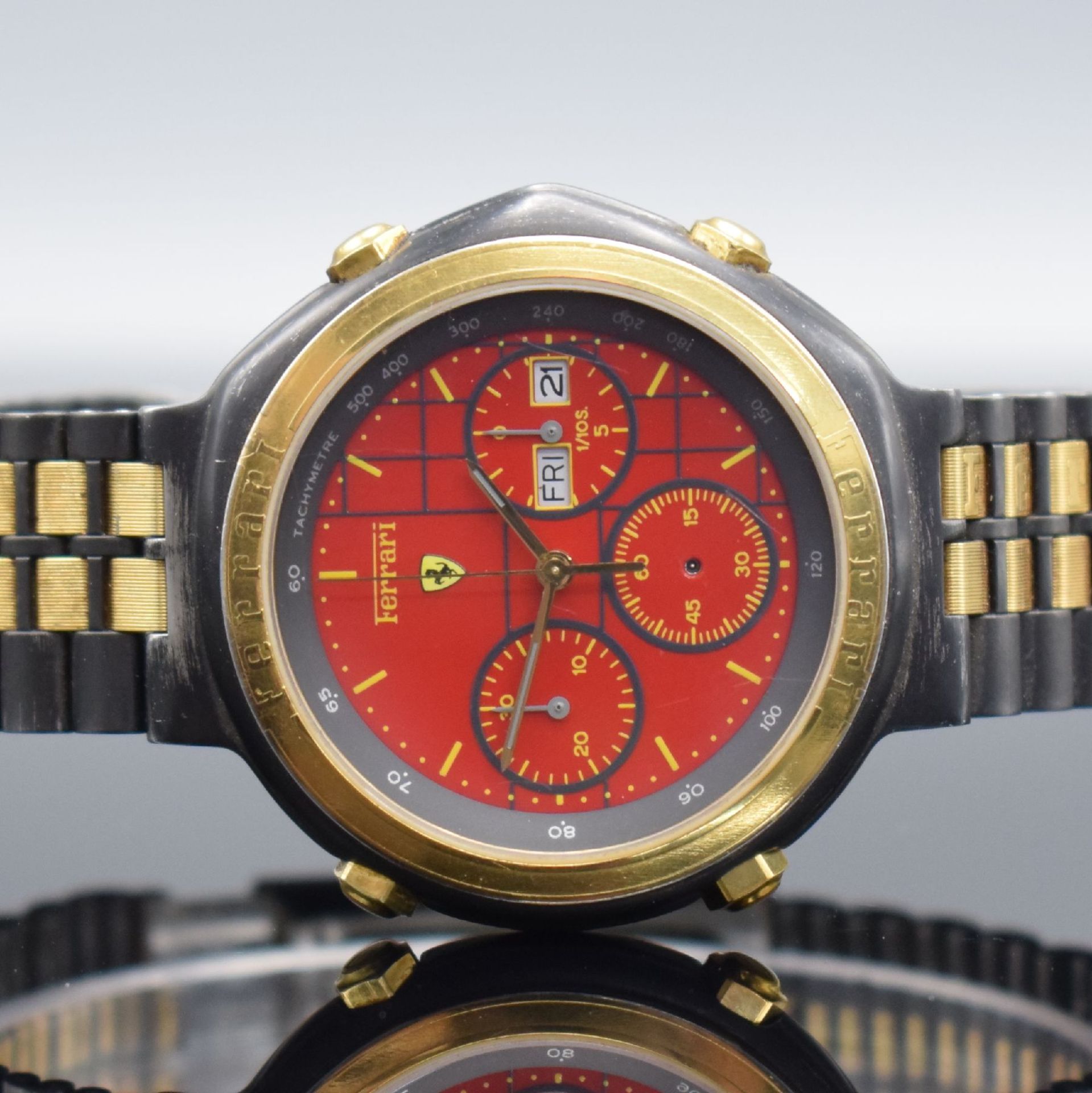 FERRARI Formula Herrenchronograph in geschwärztem Stahl, - Bild 2 aus 10