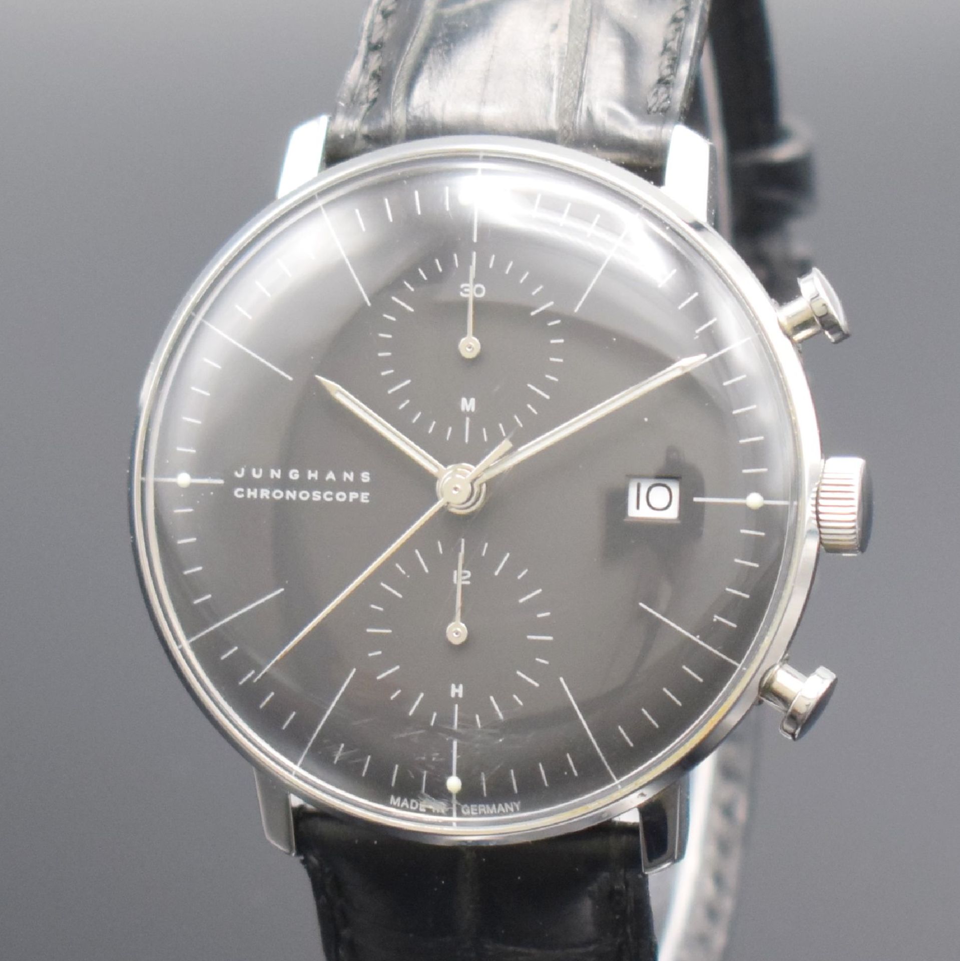 JUNGHANS Armbandchronograph Chronoscope Max Bill Referenz - Bild 2 aus 5