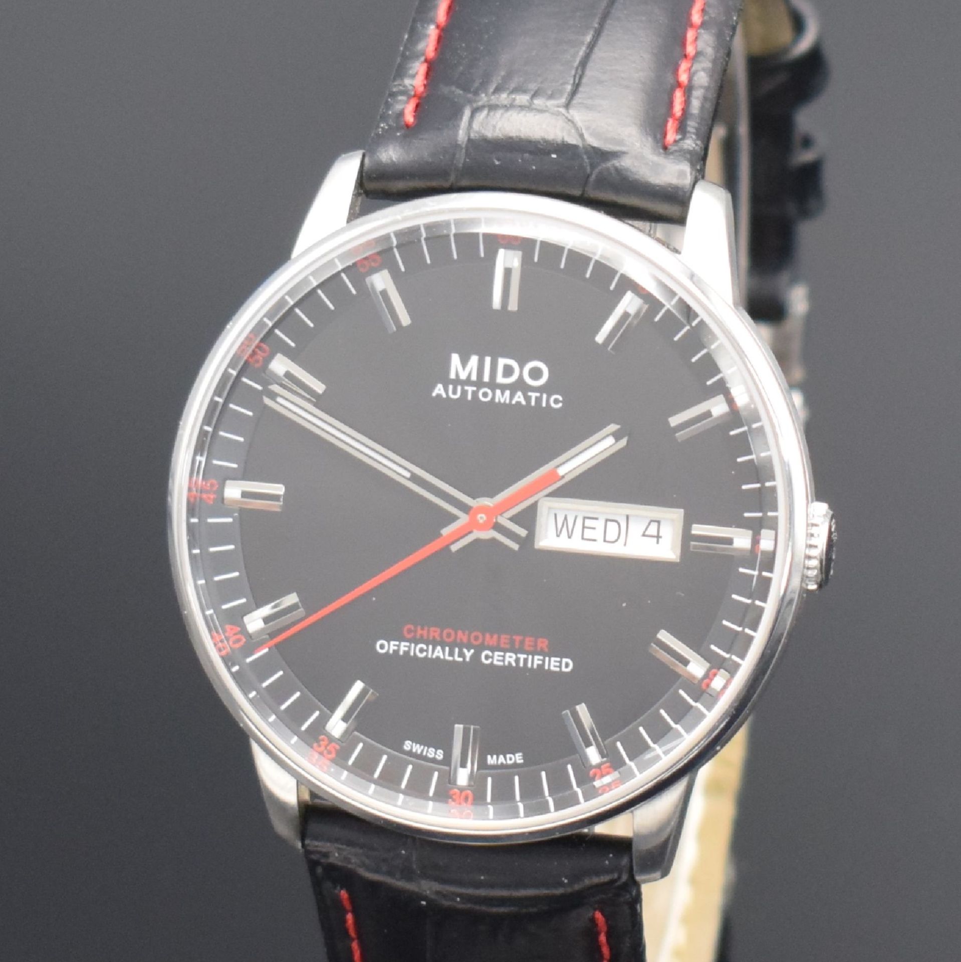 MIDO Commander II Chronometer Herrenarmbanduhr in Stahl - Bild 2 aus 7