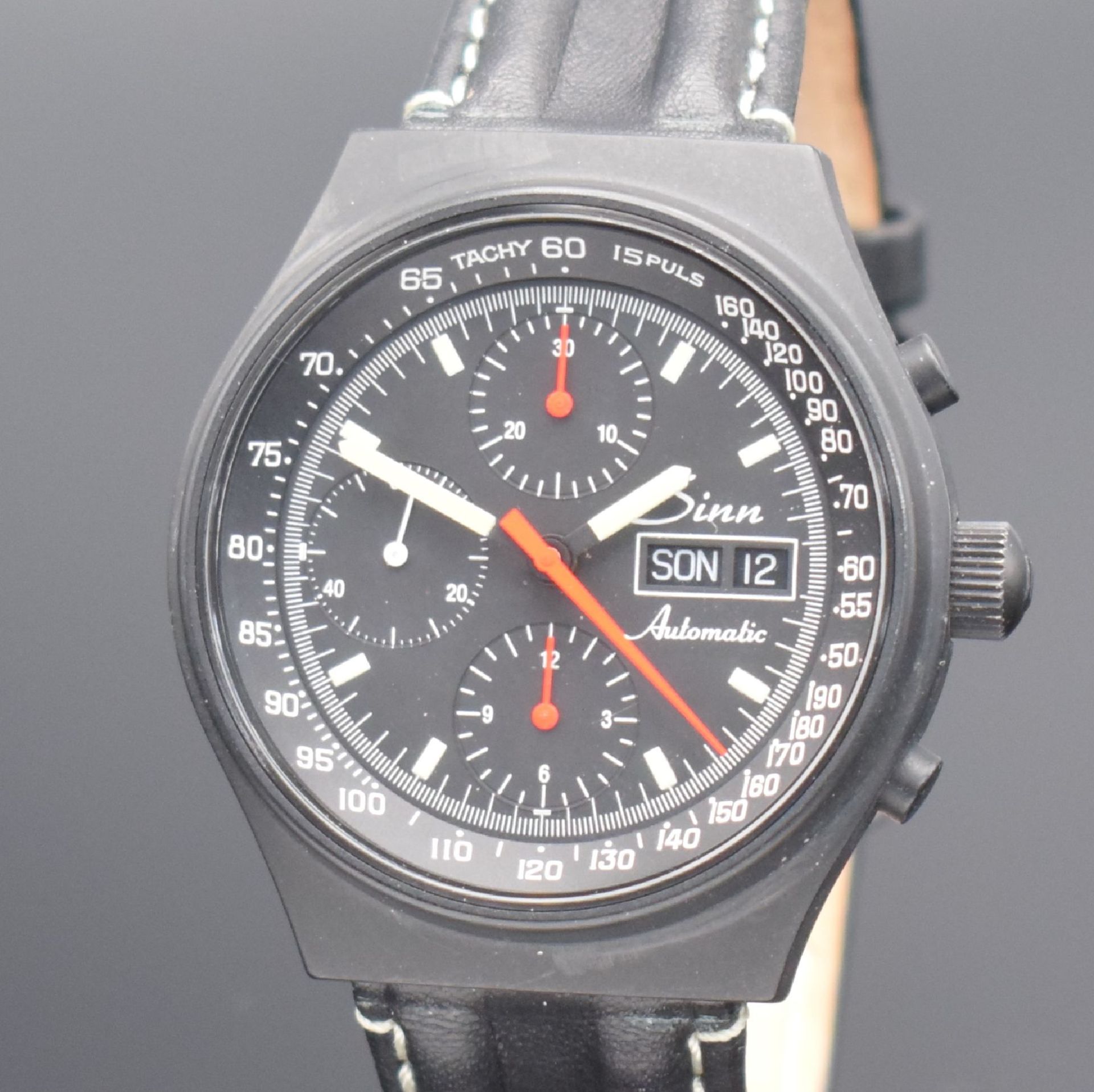 SINN Herrenarmbanduhr mit Chronograph,  Schweiz um 2000, - Bild 4 aus 8