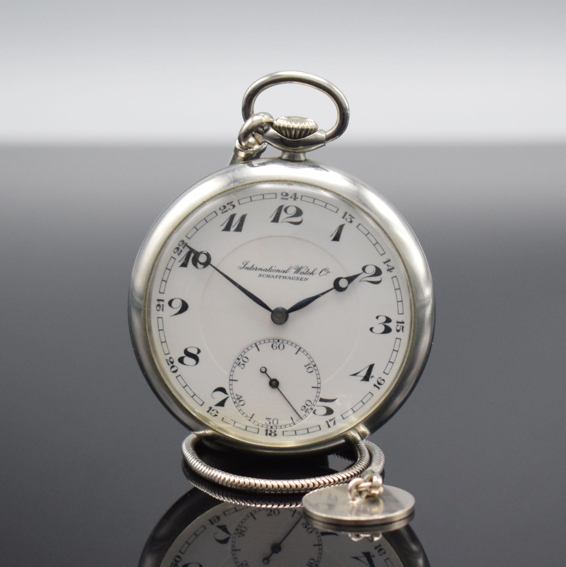 IWC offene Taschenuhr mit Kaliber 67,  Schweiz um 1936,