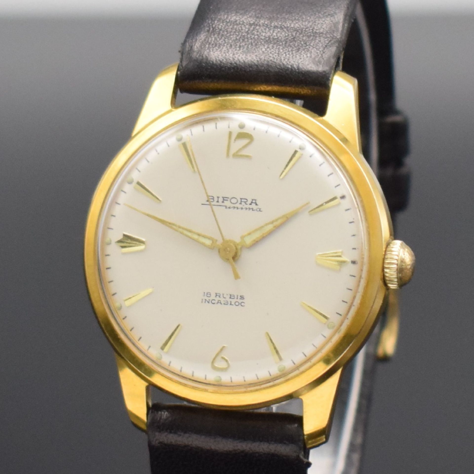 BIFORA unima Kaliber 120 seltene Armbanduhr,  Deutschland - Bild 4 aus 6