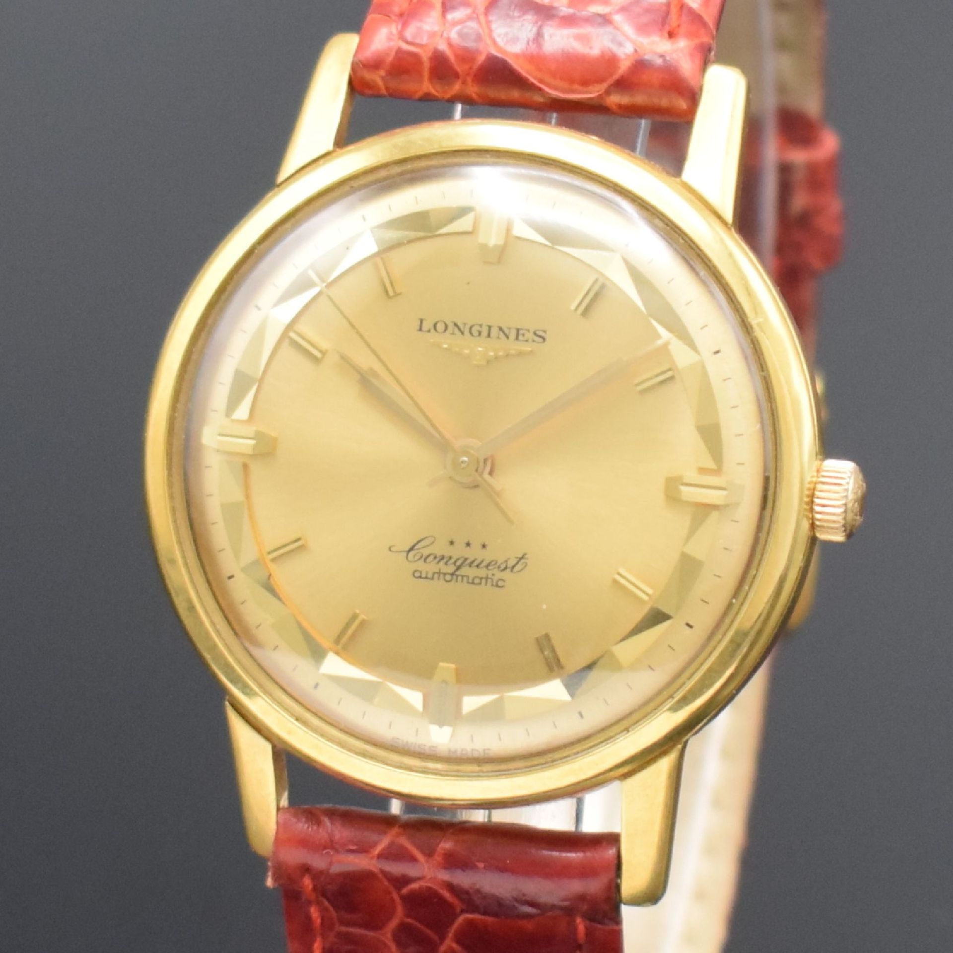 LONGINES Conquest Herrenarmbanduhr in GG 750/000 Referenz - Bild 4 aus 9