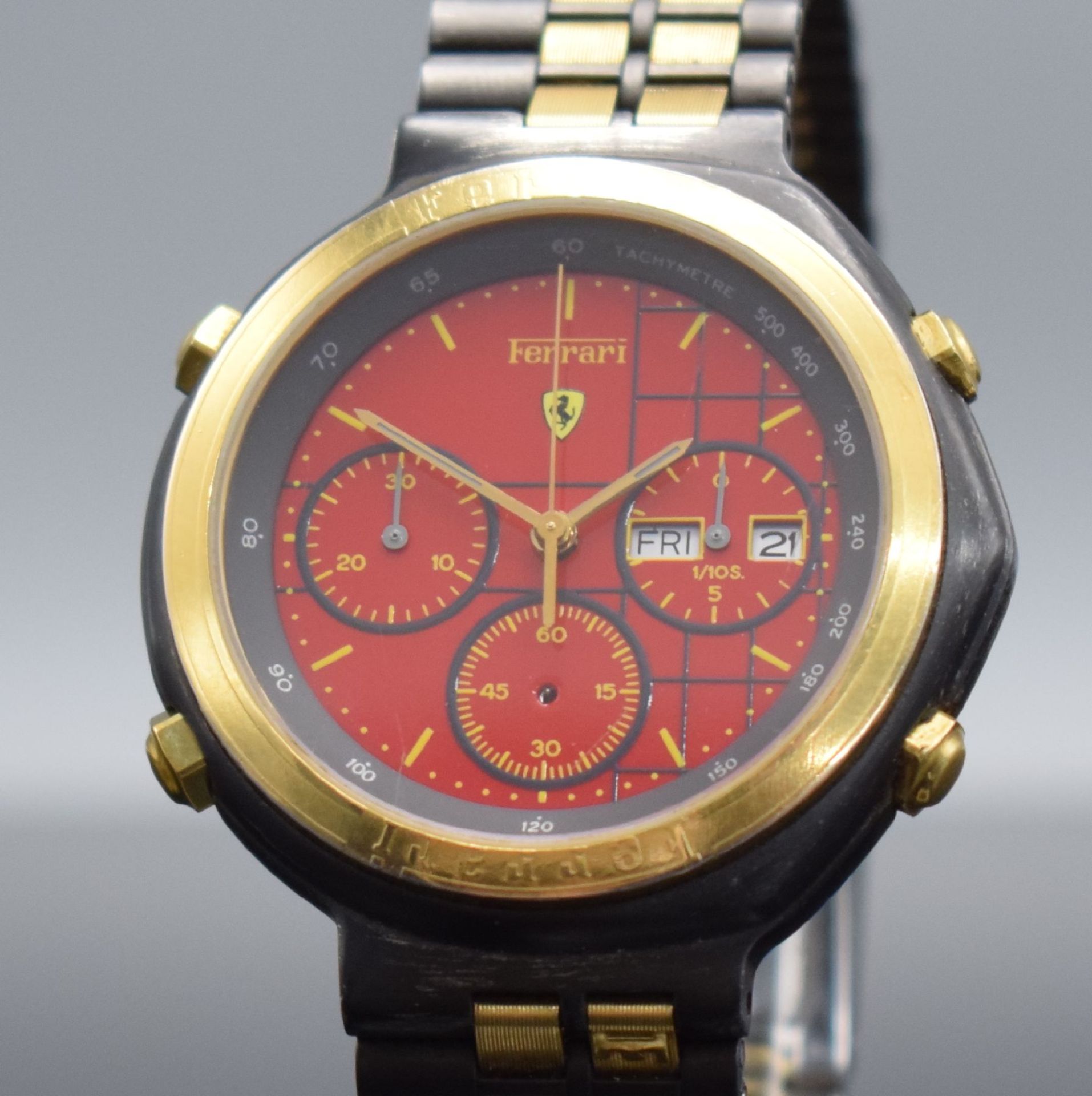 FERRARI Formula Herrenchronograph in geschwärztem Stahl, - Bild 4 aus 10