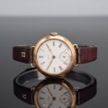 OMEGA frühe Armbanduhr in GG 585/000, Handaufzug, Schweiz