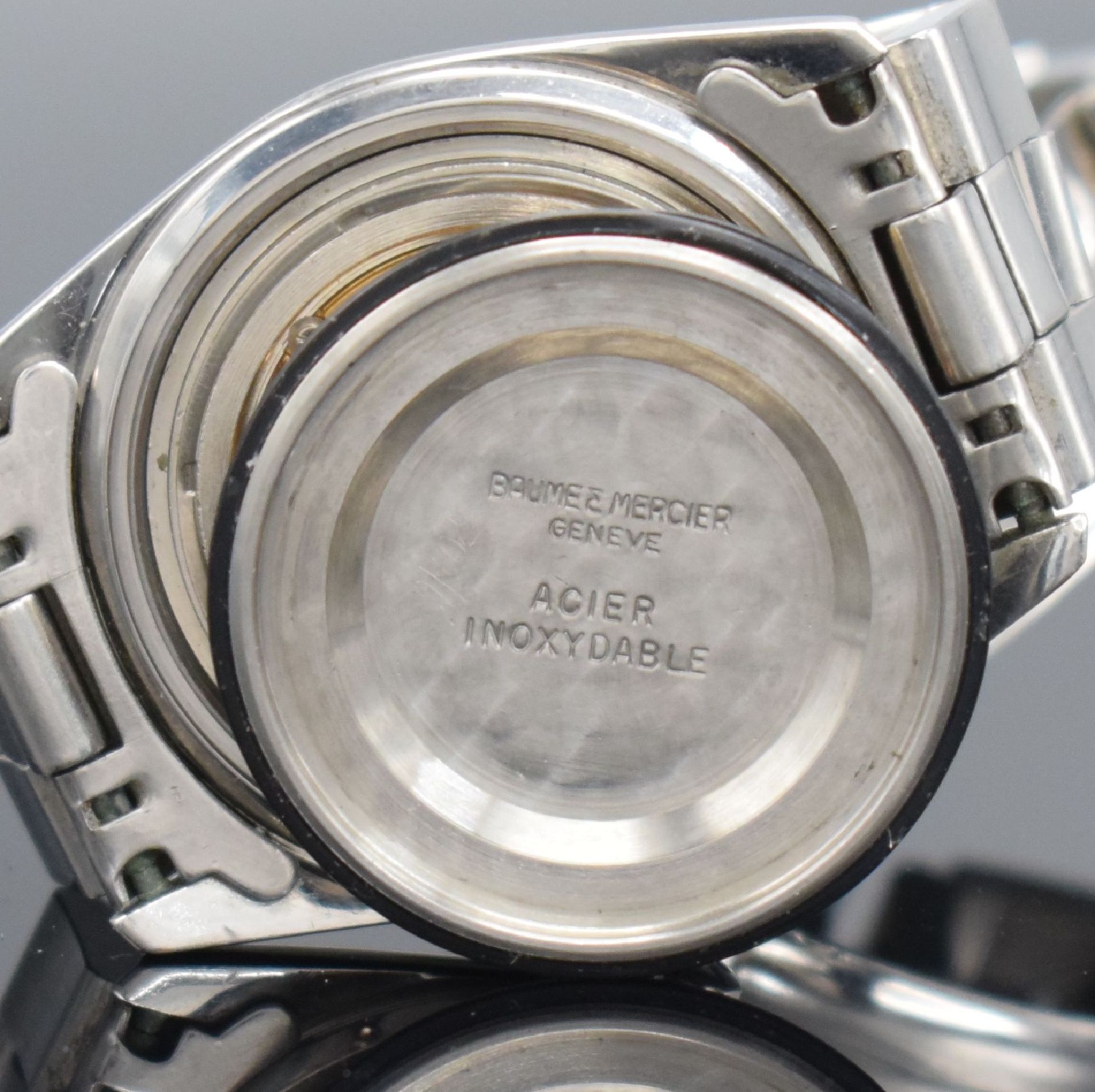 BAUME & MERCIER Baumatic Armbanduhr Referenz 1187 in Stahl - Bild 10 aus 10