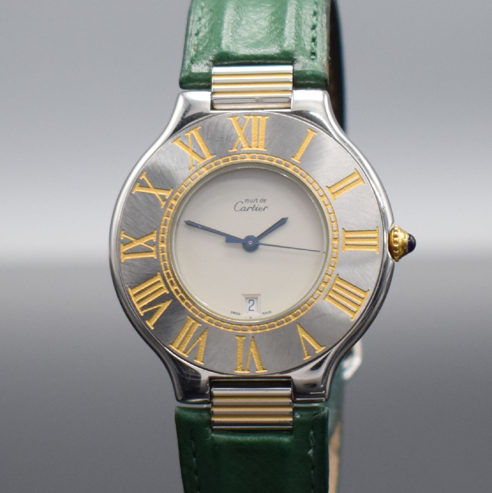 CARTIER Linie 21 Damenarmbanduhr,  Schweiz um 1992, quarz, - Bild 4 aus 9