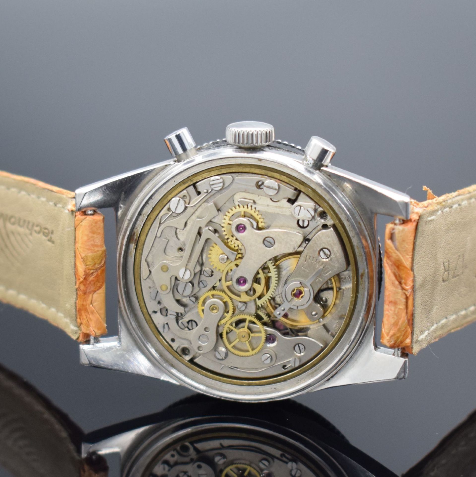 PHILIPPE Herrenarmbanduhr mit Chronograph,  Schweiz um - Bild 4 aus 5