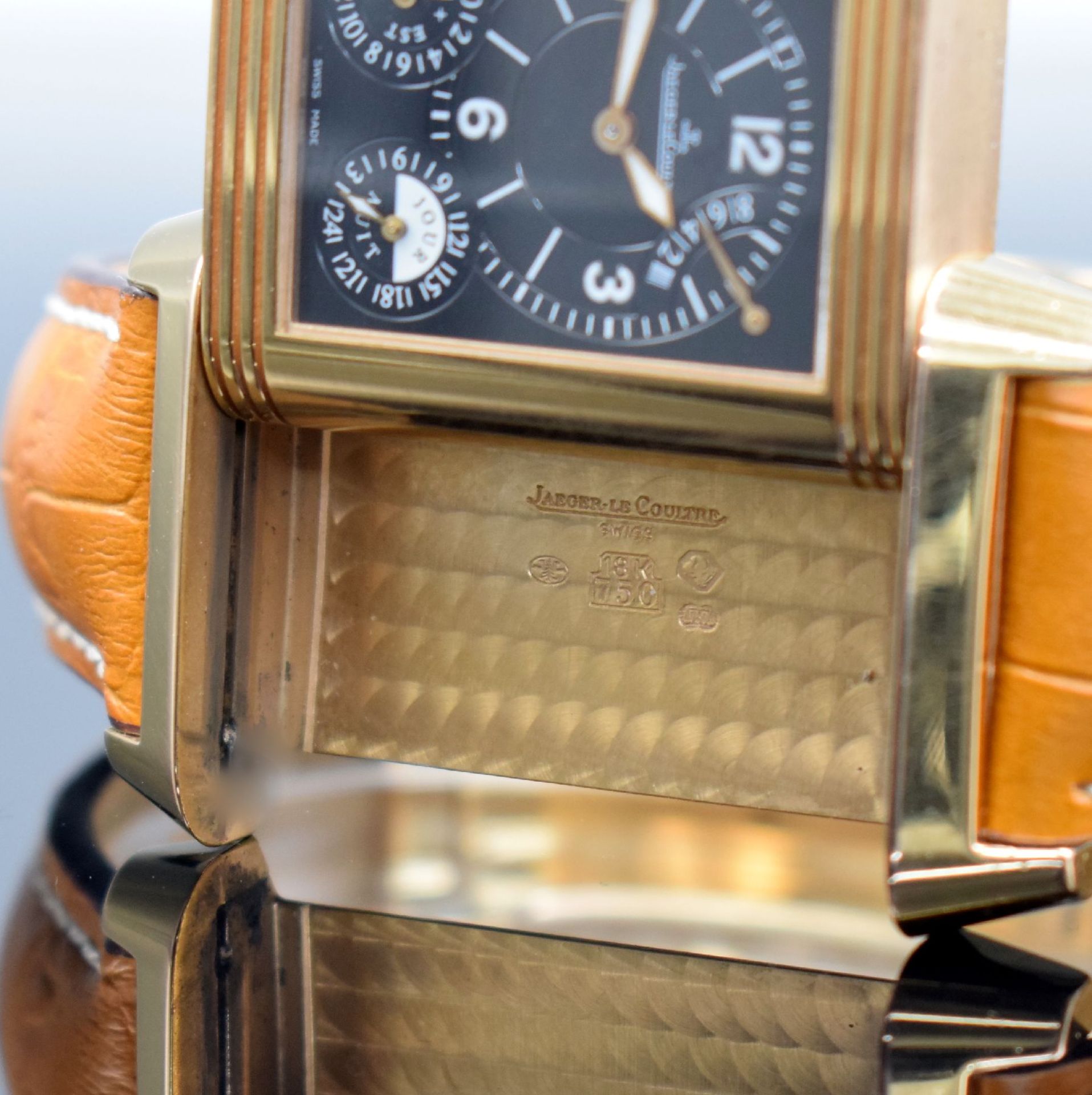 Jaeger-LeCoultre Herrenarmbanduhr Reverso Grande GMT in - Bild 9 aus 15