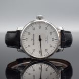 MEISTERSINGER No 3 Herrenarmbanduhr in Stahl Referenz