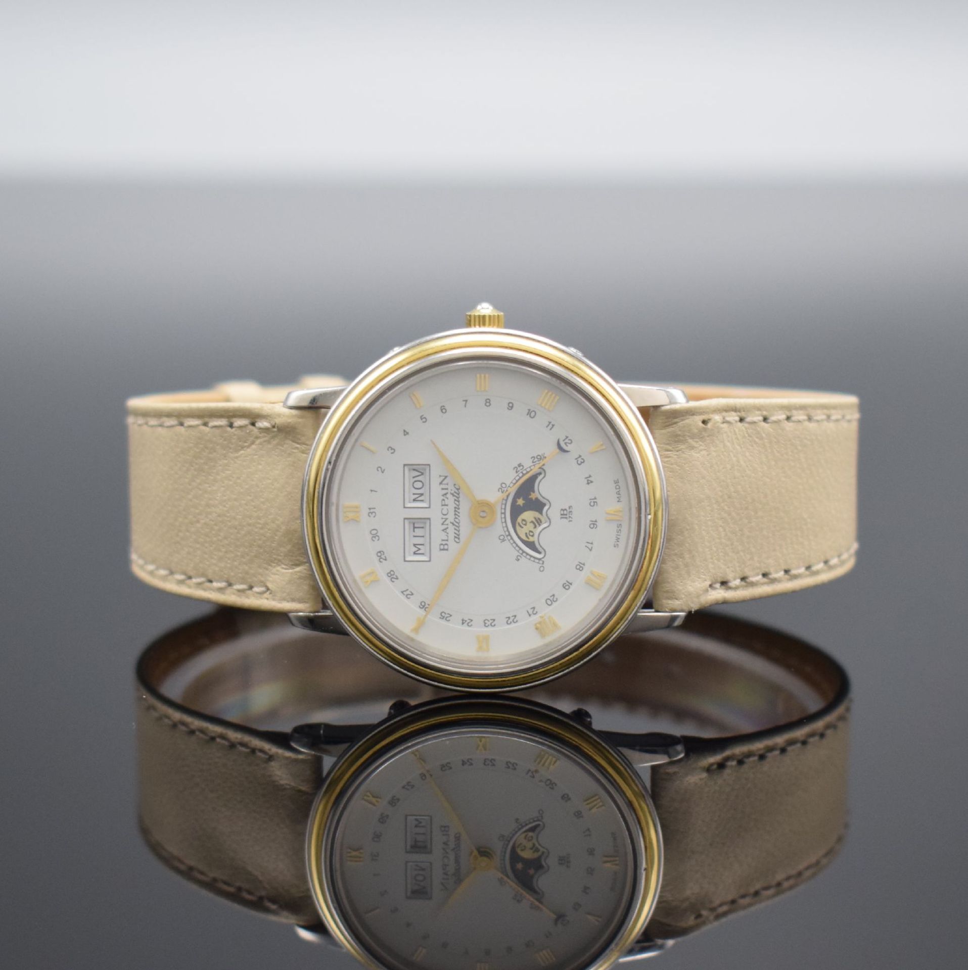 BLANCPAIN Armbanduhr mit Vollkalender Kaliber 953,