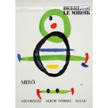 Joan Miro, 1893-1983, Farblithographie aus Derriere le