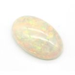 Loser Opalcabochon, 6.51 ct, oval, 20.14 x 12.79 x 6.08