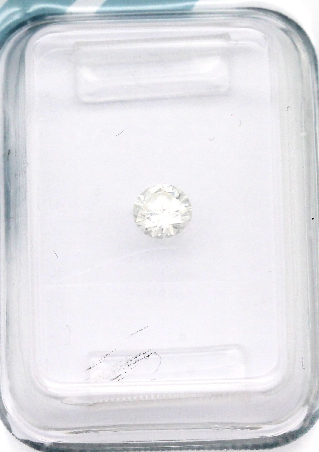 Loser Brillant, 0.20 ct l.get.Weiß(I)/vs1, 3.76 x 3.84 x