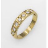 18 kt Gold Ring mit Brillanten, GG 585/000,7 Brillanten