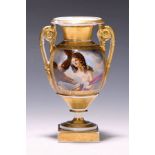 Vase, Frankreich um 1860, Porzellan, polychrome