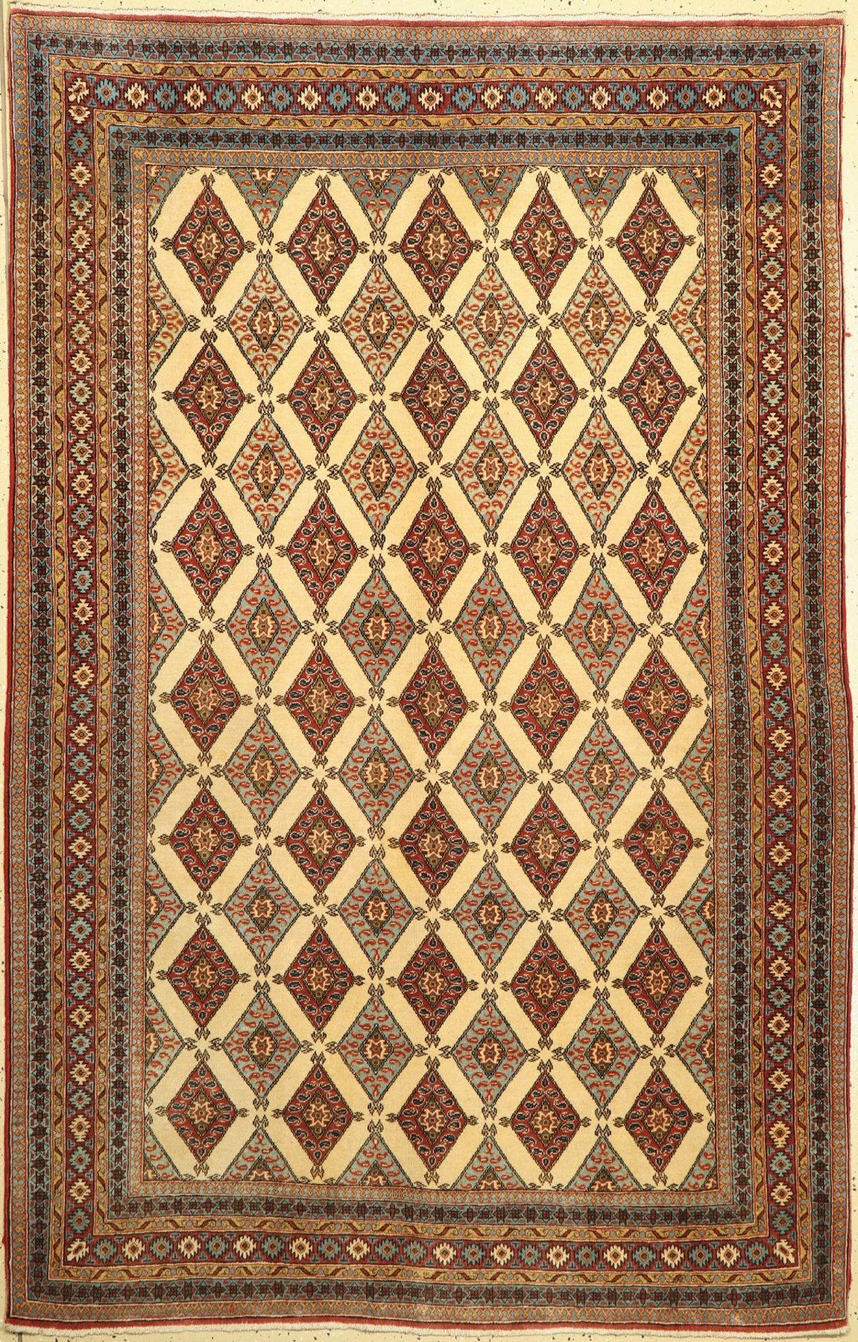Ghom Kork,   Persien, um 1960, Korkwolle, ca.220 x 145 cm,