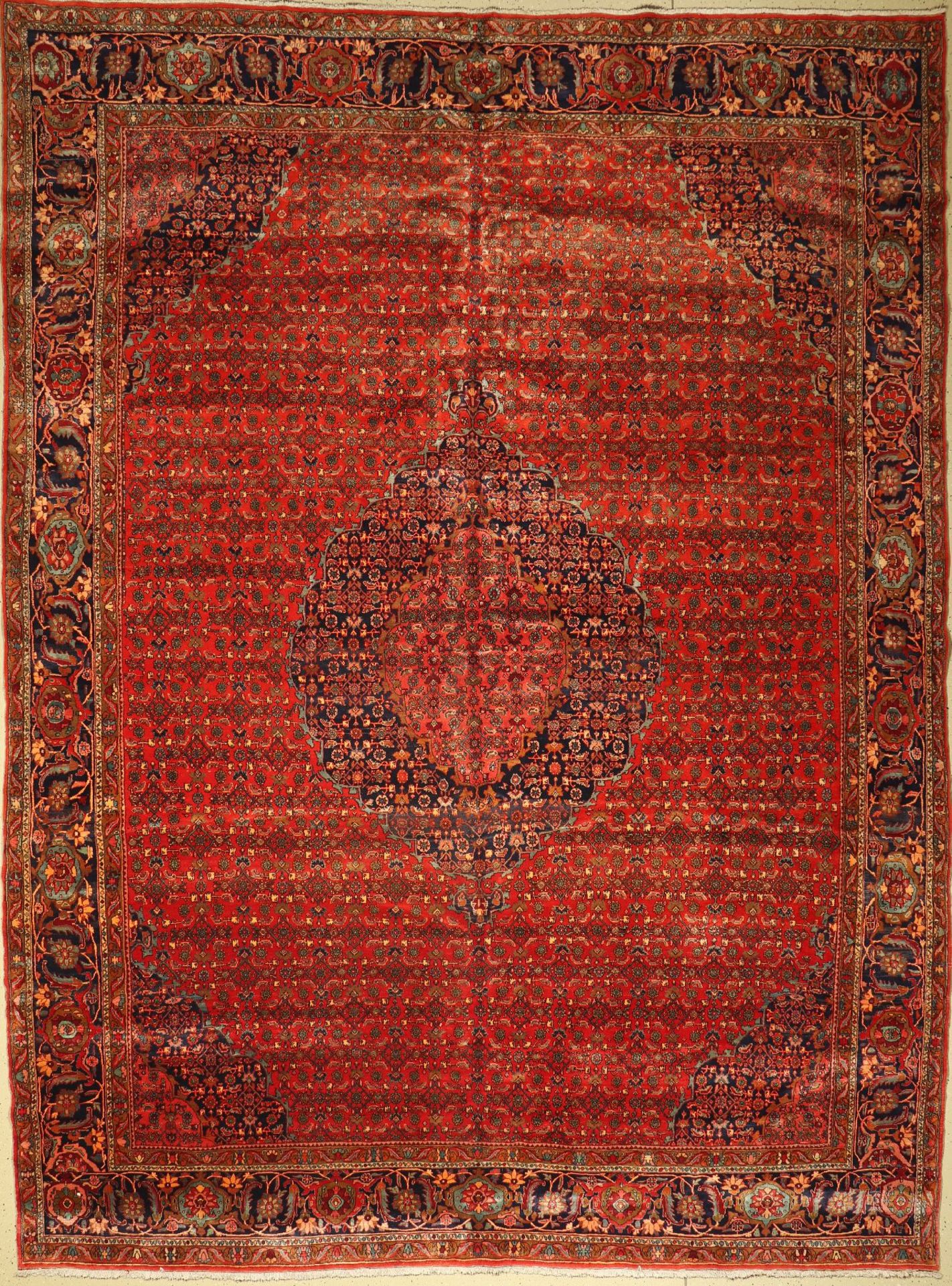 Bidjar Kork alt,   Persien, um 1960, Korkwolle, ca. 457 x