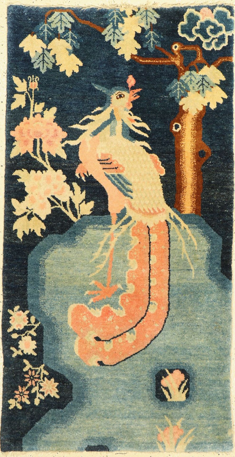 Pao Tow antik,   China, um 1910, Wolle auf Baumwolle, ca.