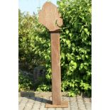 Skulptur, Andreas Helmling, 2-tlg., Eisen/Metall,