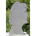 Skulptur, Andreas Helmling, Eisen/Metall Silhouette einer