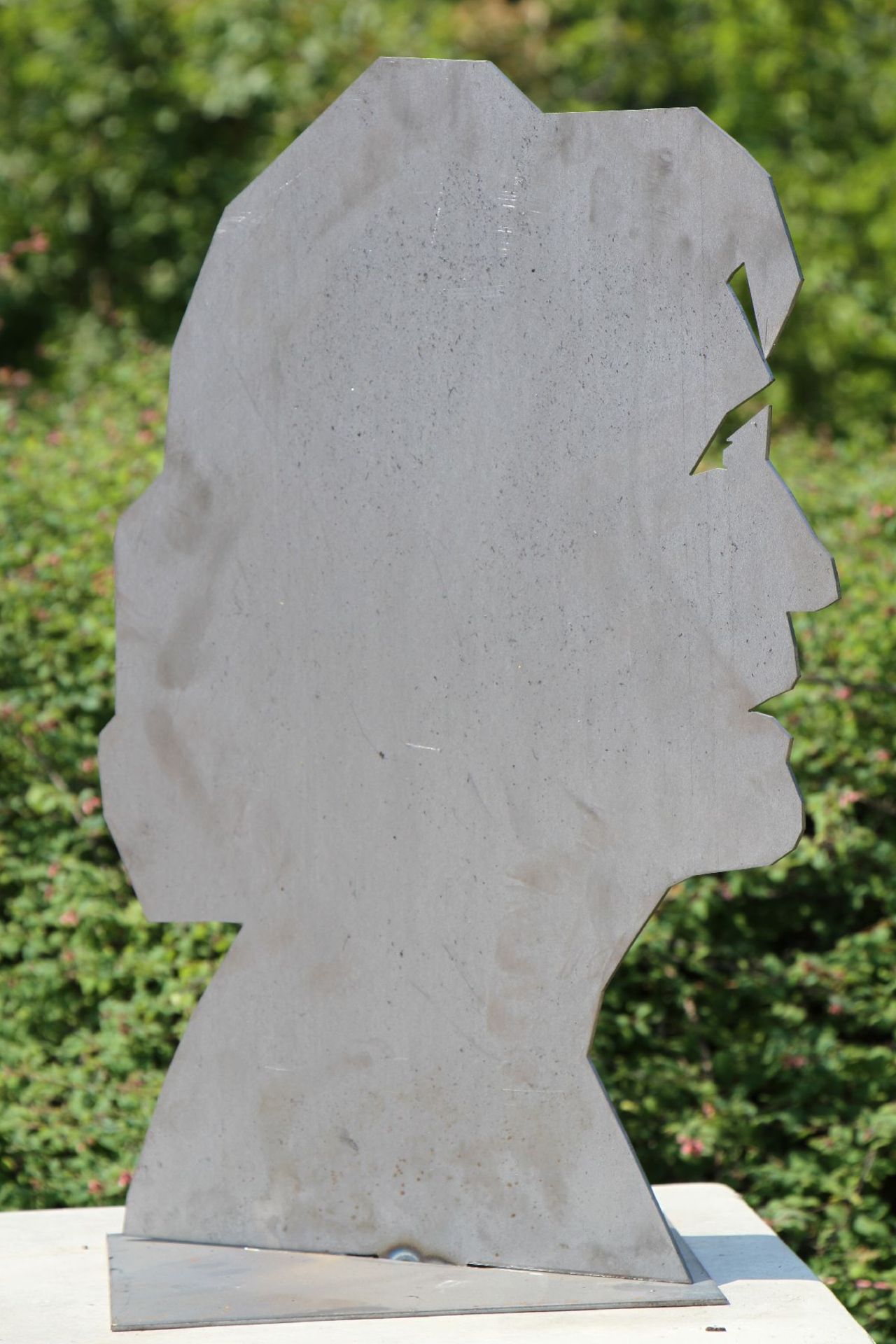 Skulptur, Andreas Helmling,  Eisen/Metall Silhouette einer