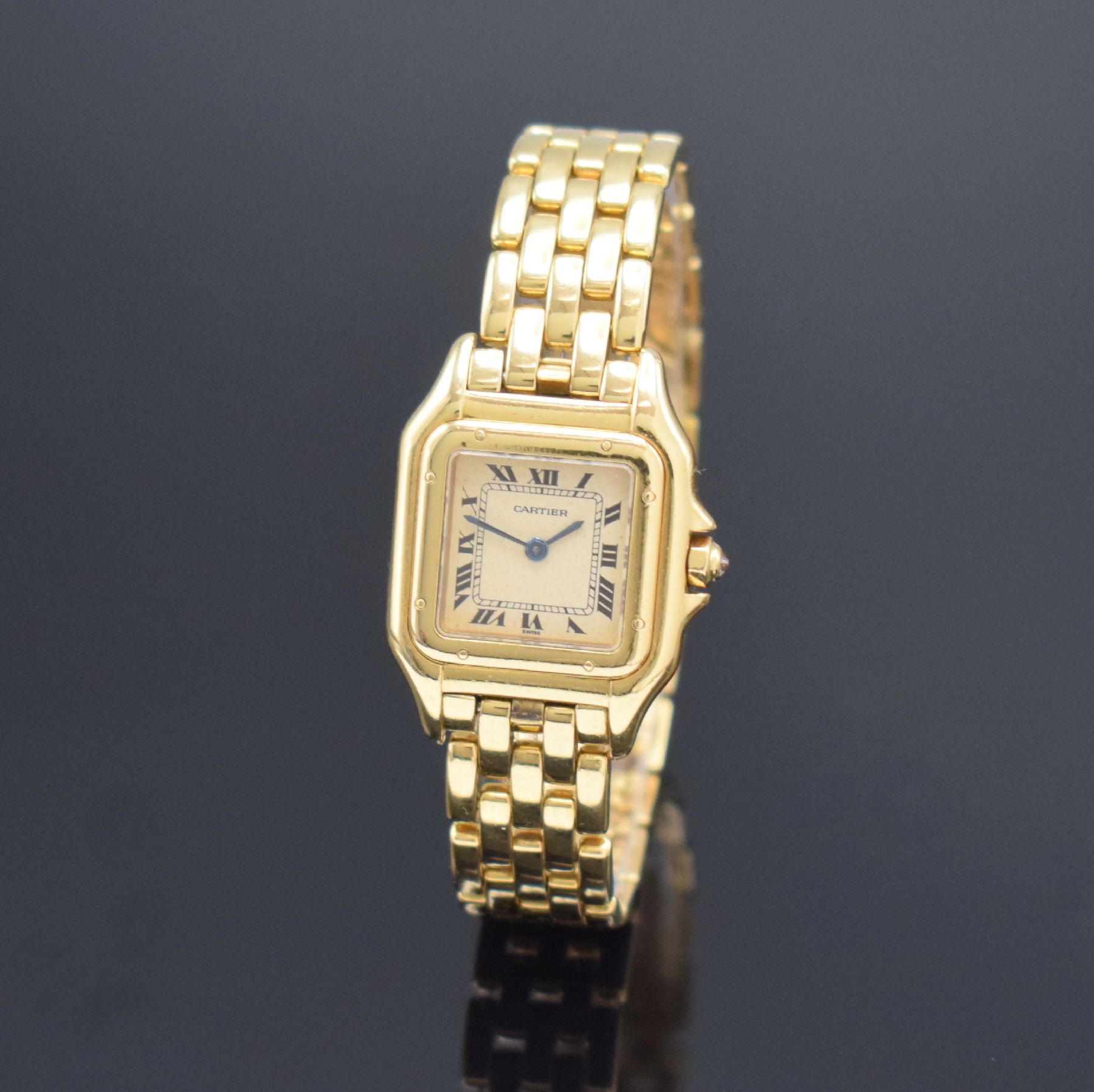 CARTIER Damenarmbanduhr Panthére in GG 750/000, Schweiz - Image 3 of 7