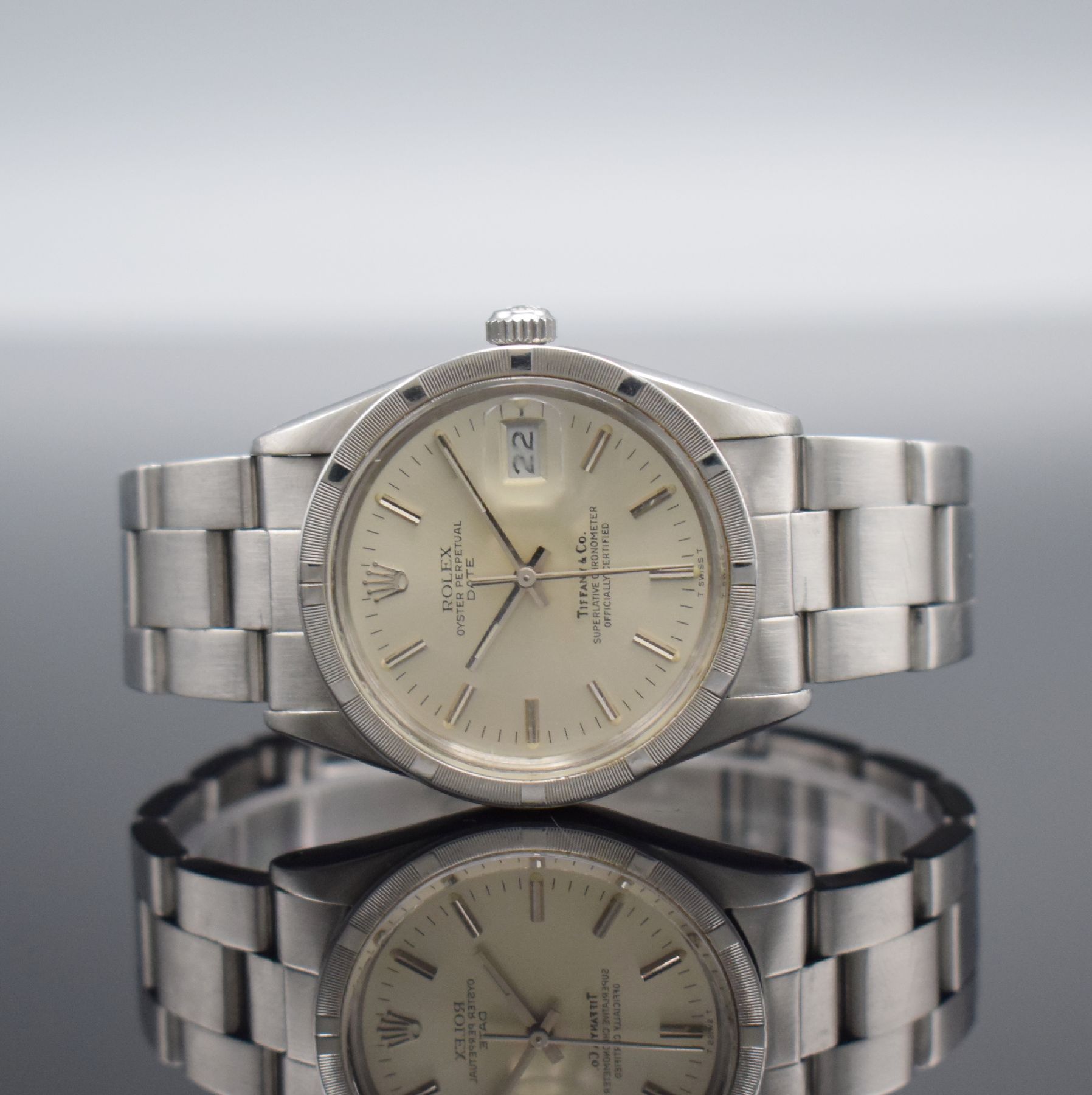 ROLEX Oyster Perpetual Date Armbanduhr in Stahl Referenz