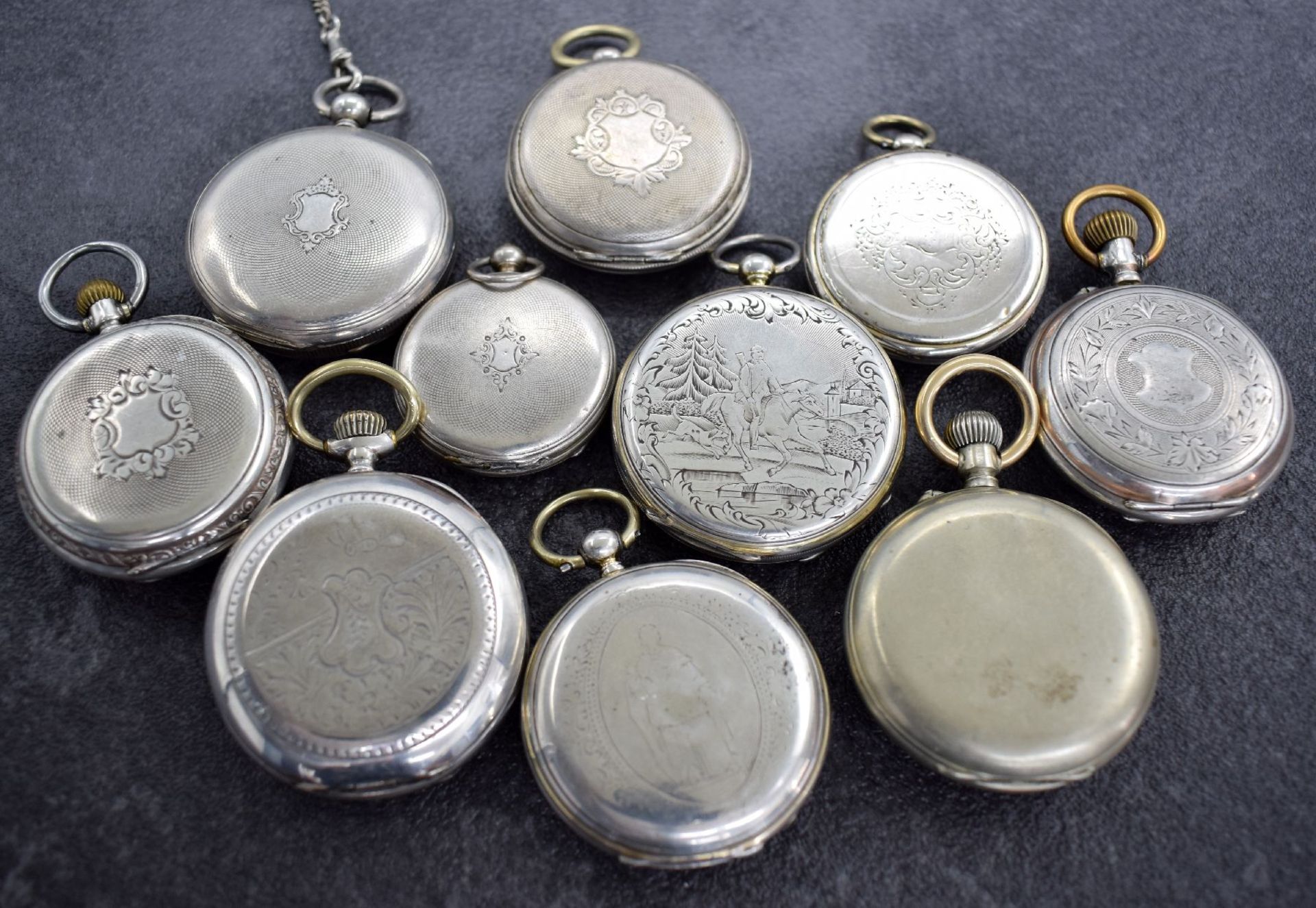 Konvolut: 10 Taschenuhren,  Schweiz um 1870 - 1890, - Bild 4 aus 15