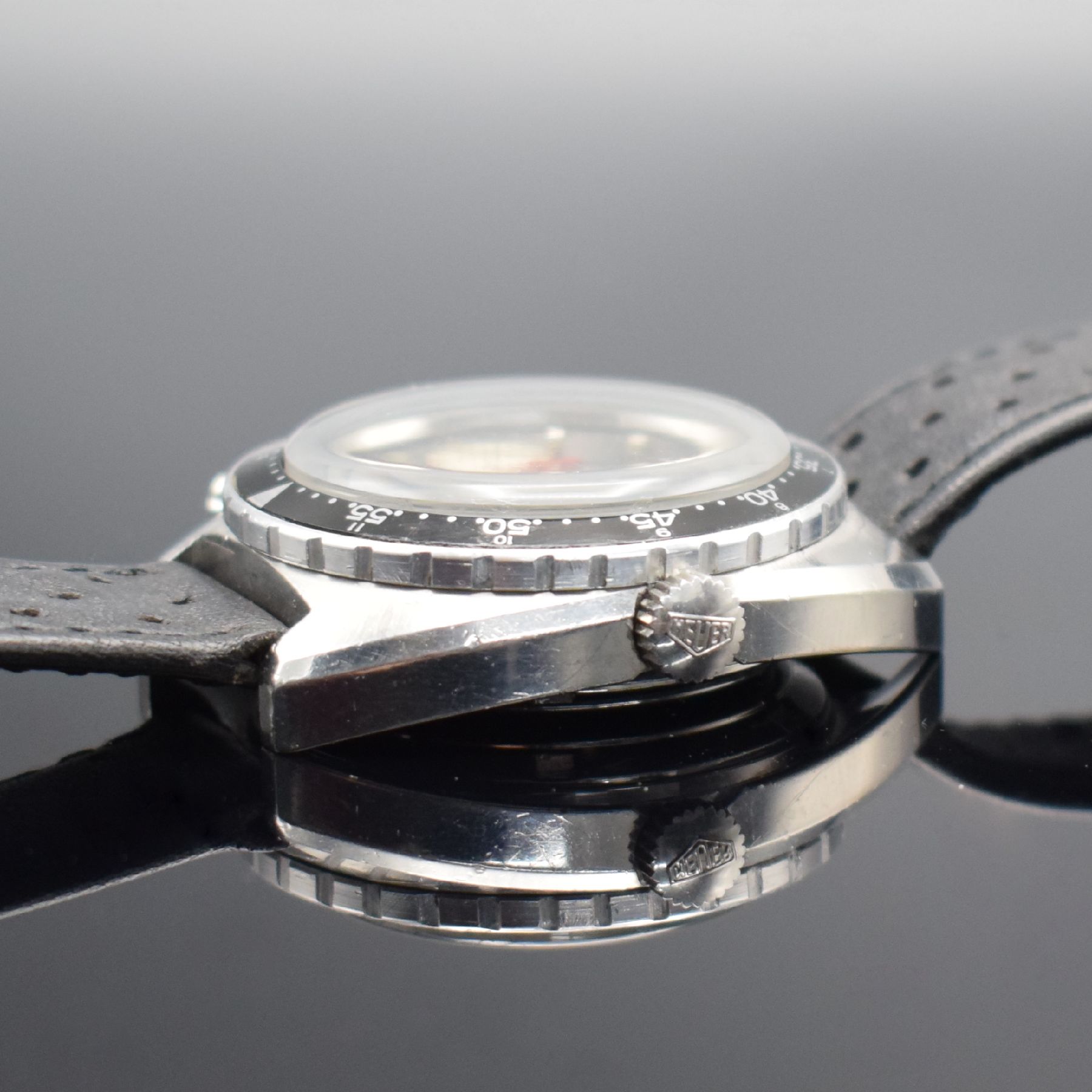 HEUER Autavia Referenz 1163 Herrenarmbanduhr mit - Image 4 of 7